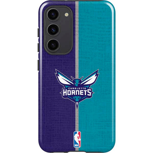 NBA Charlotte Hornets Canvas Galaxy S23 Plus Pro Case