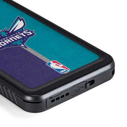 NBA Charlotte Hornets Canvas Galaxy S23 Plus Waterproof Case
