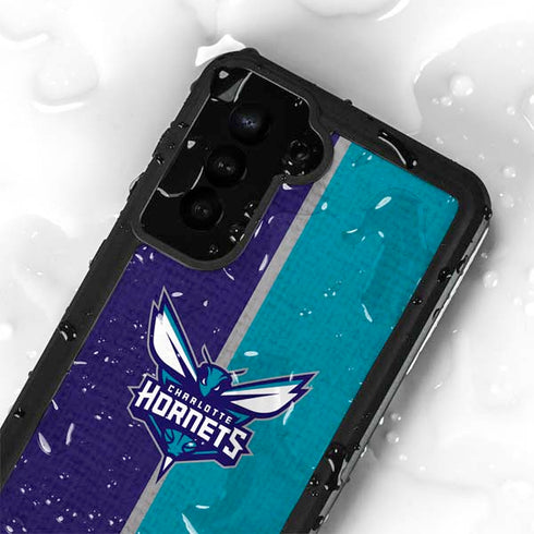 NBA Charlotte Hornets Canvas Galaxy S23 Plus Waterproof Case
