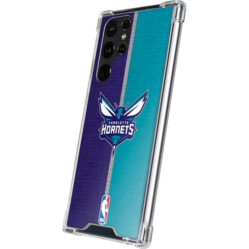 NBA Charlotte Hornets Canvas Galaxy S24 Ultra Clear Case