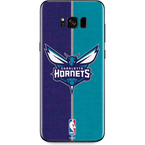 NBA Charlotte Hornets Canvas Galaxy S8 Skin