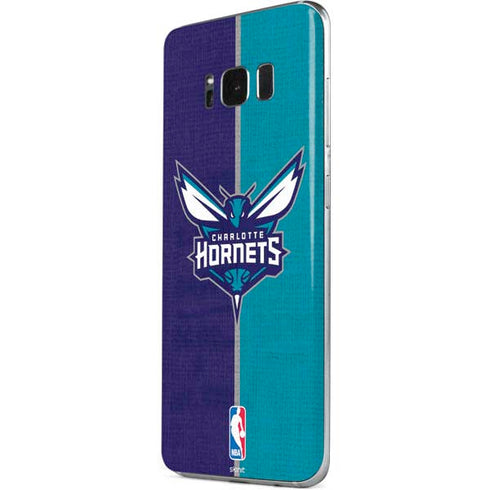 NBA Charlotte Hornets Canvas Galaxy S8 Skin