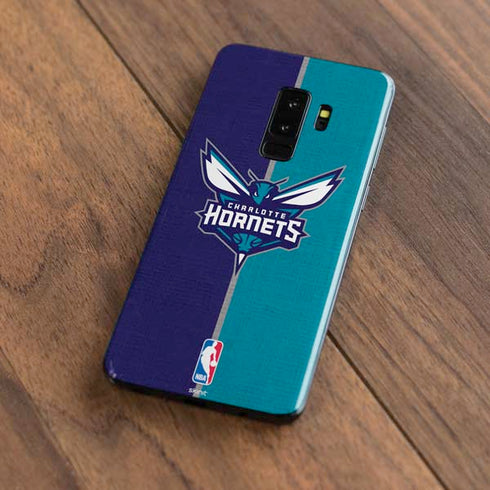 NBA Charlotte Hornets Canvas Galaxy S9 Plus Skin