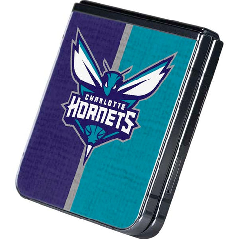 NBA Charlotte Hornets Canvas Galaxy Z Flip5 5G Skin