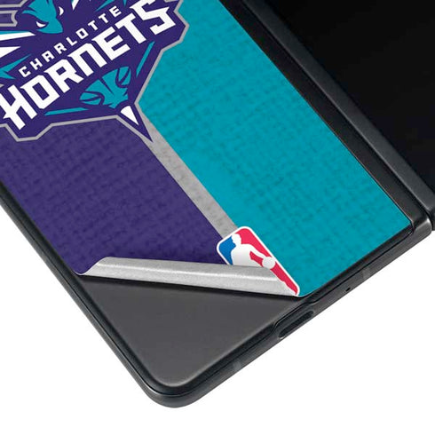 NBA Charlotte Hornets Canvas Galaxy Z Fold4 5G Skin