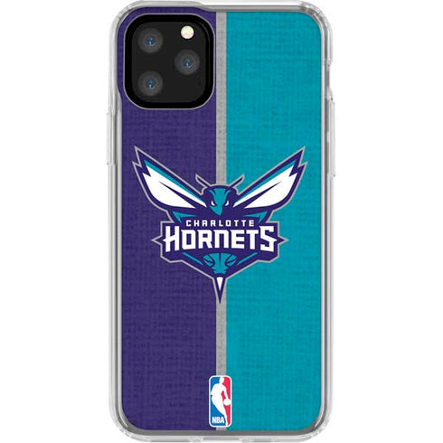 NBA Charlotte Hornets Canvas iPhone 11 Pro Clear Case