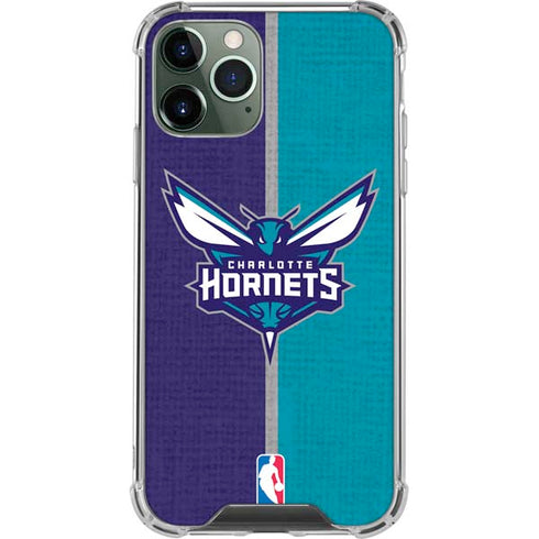 NBA Charlotte Hornets Canvas iPhone 11 Pro Max Clear Case