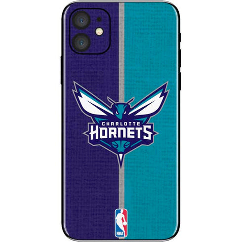 NBA Charlotte Hornets Canvas iPhone 11 Skin