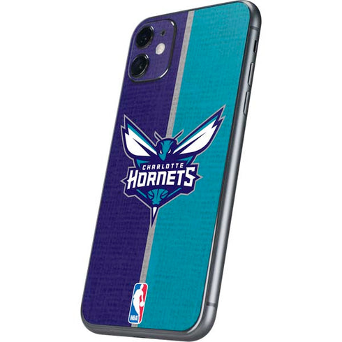 NBA Charlotte Hornets Canvas iPhone 11 Skin