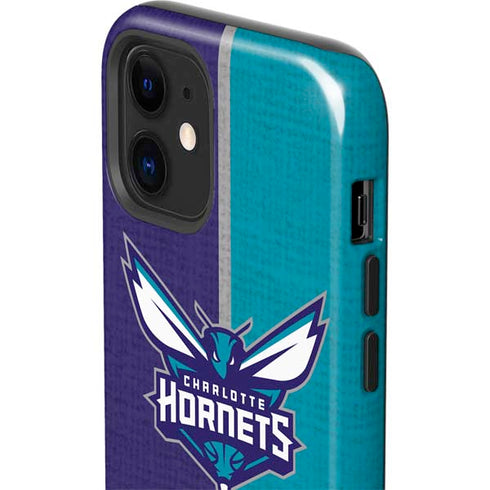 NBA Charlotte Hornets Canvas iPhone 12 Impact Case