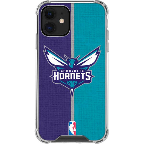 NBA Charlotte Hornets Canvas iPhone 12 Mini Clear Case