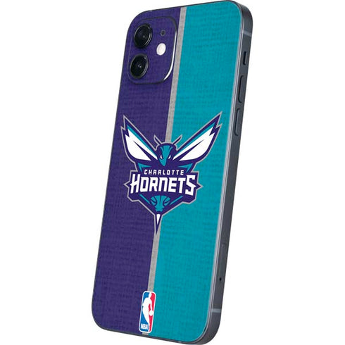 NBA Charlotte Hornets Canvas iPhone 12 Mini Skin