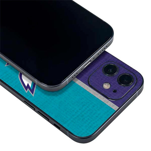 NBA Charlotte Hornets Canvas iPhone 12 Mini Skin