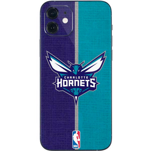 NBA Charlotte Hornets Canvas iPhone 12 Skin
