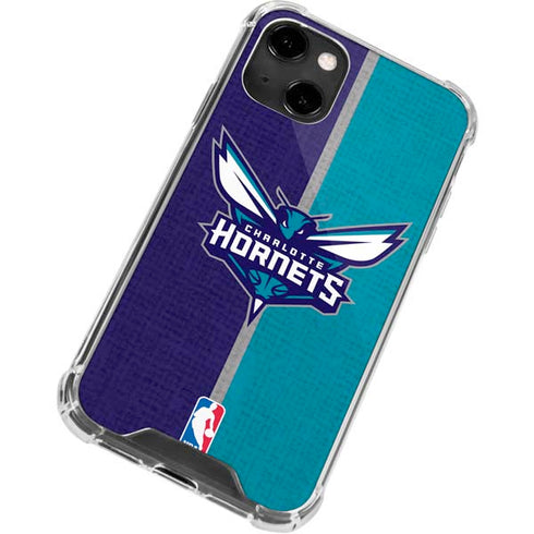 NBA Charlotte Hornets Canvas iPhone 13 Clear Case