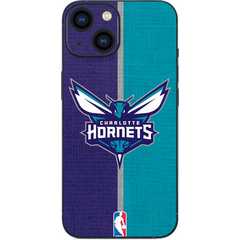 NBA Charlotte Hornets Canvas iPhone 13 Mini Skin