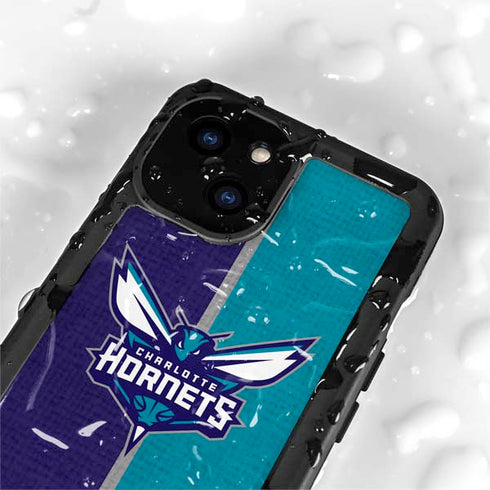 NBA Charlotte Hornets Canvas iPhone 13 Mini Waterproof Case