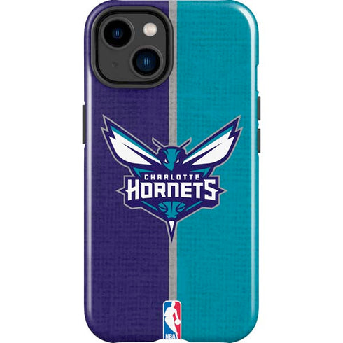 NBA Charlotte Hornets Canvas iPhone 14 Plus Impact Case