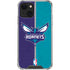 NBA Charlotte Hornets Canvas iPhone 14 Plus Clear Case