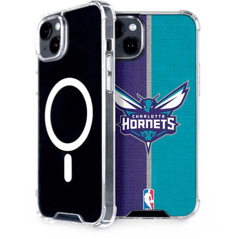 NBA Charlotte Hornets Canvas iPhone 14 Plus MagSafe Case