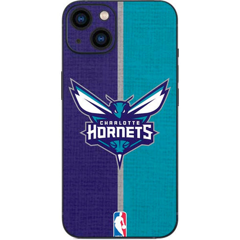NBA Charlotte Hornets Canvas iPhone 15 Plus Skin
