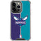 NBA Charlotte Hornets Canvas iPhone 14 Pro Clear Case