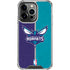 NBA Charlotte Hornets Canvas iPhone 14 Pro Clear Case