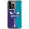 NBA Charlotte Hornets Canvas iPhone 15 Pro Clear Case