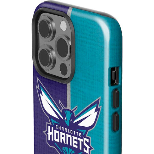 NBA Charlotte Hornets Canvas iPhone 15 Pro Impact Case