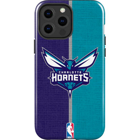 NBA Charlotte Hornets Canvas iPhone 15 Pro Max Impact Case