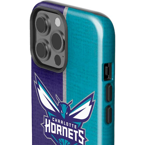 NBA Charlotte Hornets Canvas iPhone 15 Pro Max Impact Case