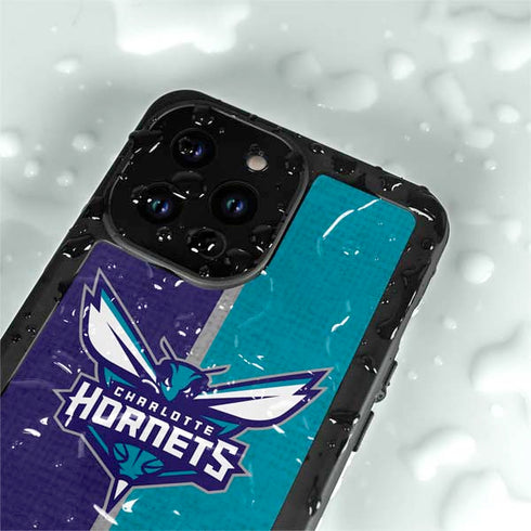NBA Charlotte Hornets Canvas iPhone 14 Pro Max Waterproof Case