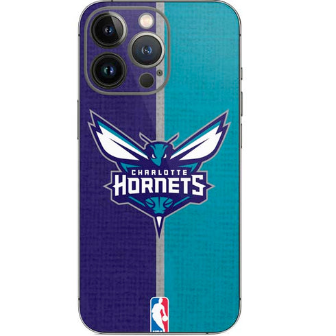 NBA Charlotte Hornets Canvas iPhone 14 Pro Skin