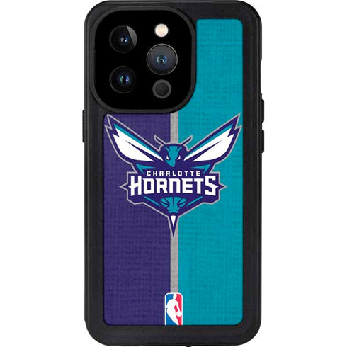 NBA Charlotte Hornets Canvas iPhone 14 Pro Waterproof Case