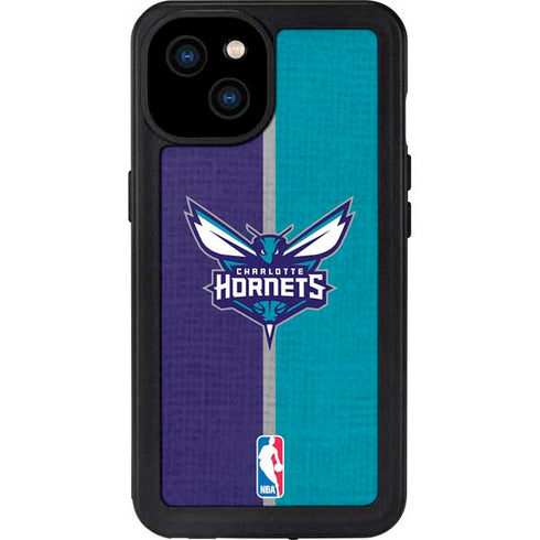 NBA Charlotte Hornets Canvas iPhone 15 Plus Waterproof Case