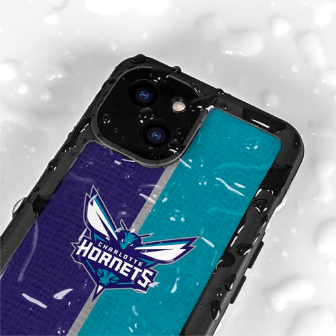 NBA Charlotte Hornets Canvas iPhone 15 Plus Waterproof Case