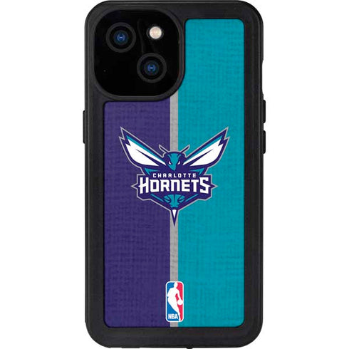 NBA Charlotte Hornets Canvas iPhone 15 Waterproof Case