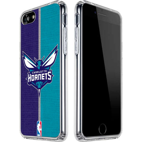 NBA Charlotte Hornets Canvas iPhone SE (2nd & 3rd Gen) Clear Case