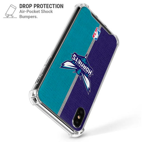 NBA Charlotte Hornets Canvas iPhone XS Max Clear Case