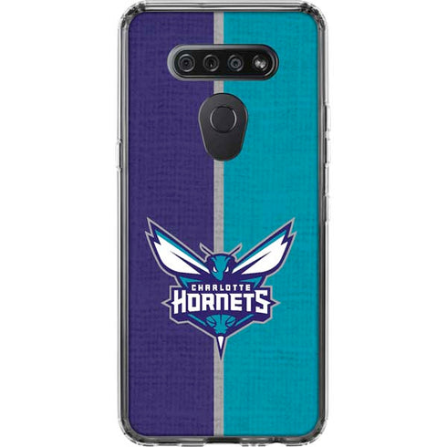 NBA Charlotte Hornets Canvas LG K51/Q51 Clear Case