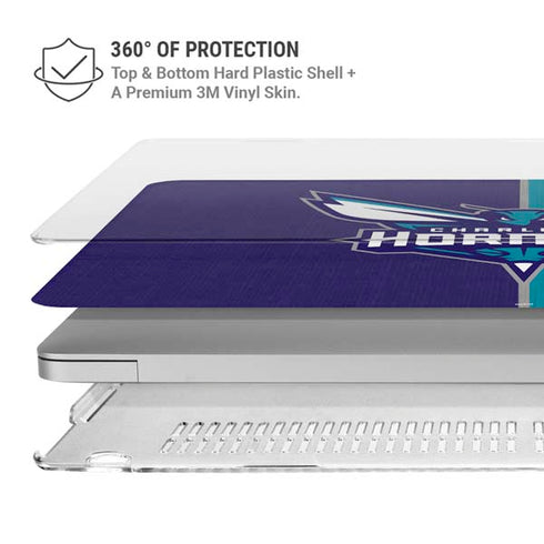 NBA Charlotte Hornets Canvas MacBook Air 15in (2023-2025) Case plus Skin
