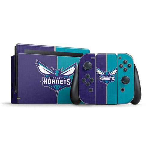 NBA Charlotte Hornets Canvas Nintendo Switch Bundle Skin