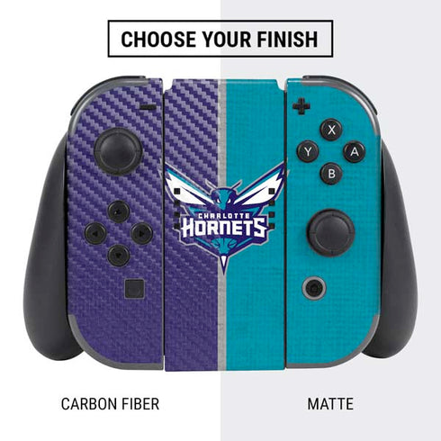 NBA Charlotte Hornets Canvas Nintendo Switch Bundle Skin