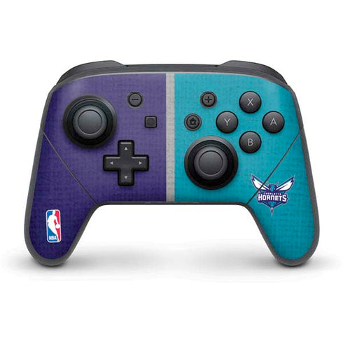 NBA Charlotte Hornets Canvas Nintendo Switch Pro Controller Skin