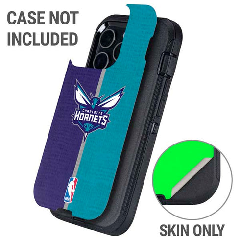NBA Charlotte Hornets Canvas Otterbox Defender iPhone Skin