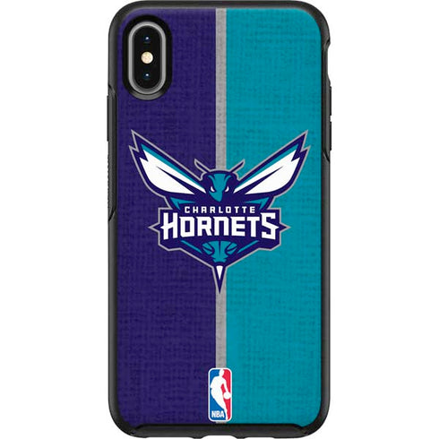 NBA Charlotte Hornets Canvas Otterbox Symmetry iPhone Skin