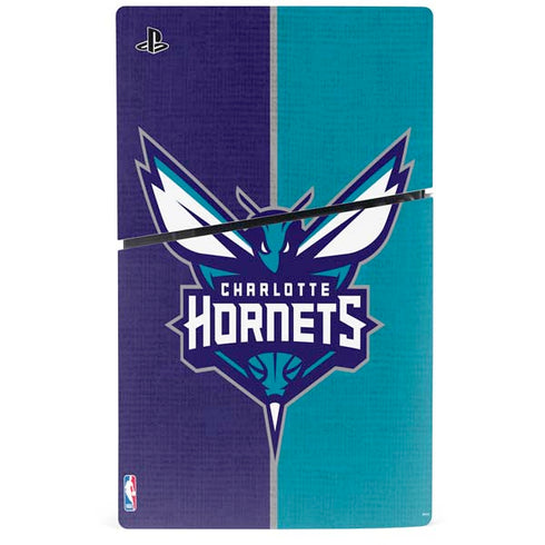 NBA Charlotte Hornets Canvas PS5 Slim Disk Console Skin