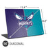 NBA Charlotte Hornets Canvas Universal Laptop 14in (11.4 x 8.2in) Skin