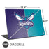 NBA Charlotte Hornets Canvas Universal Laptop 16.6in (13.4 x 9.7in) Skin