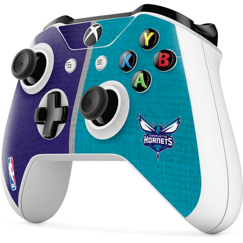NBA Charlotte Hornets Canvas Xbox One S Controller Skin